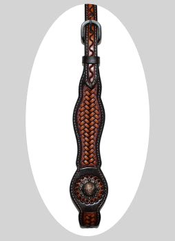 Ogłowie V-Browband Basketweave