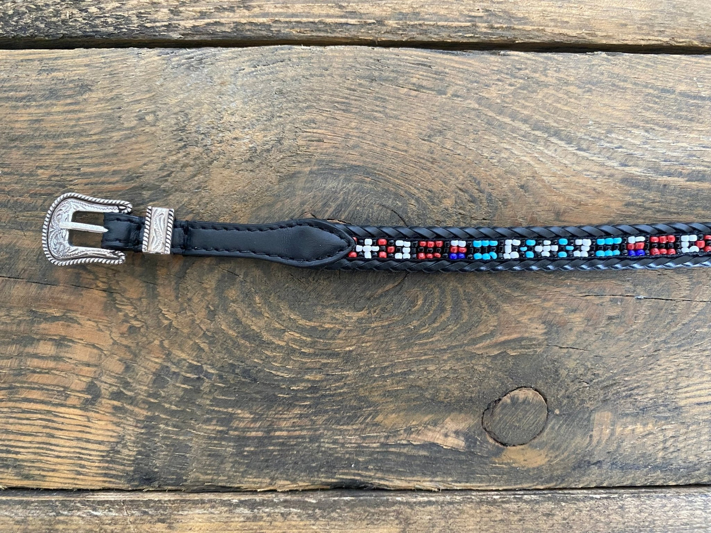 Otok na kapelusz Beads with leather