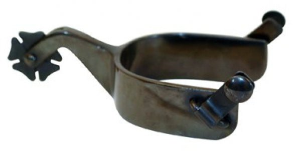 Czarne ostrogi z kółkiem w kształcie kończynki