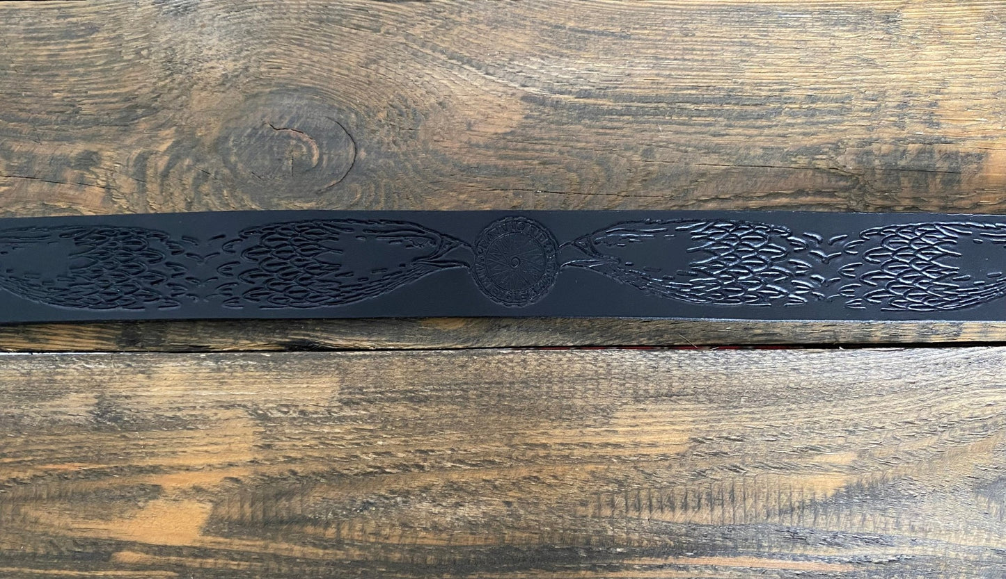 Skórzany pasek- czarny