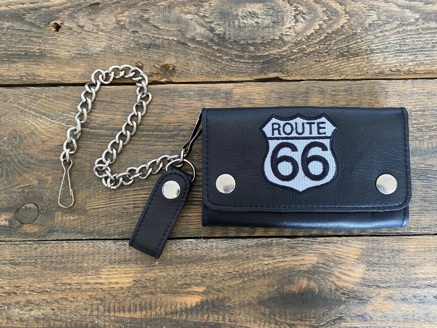 Portfel skórzany Route 66 white