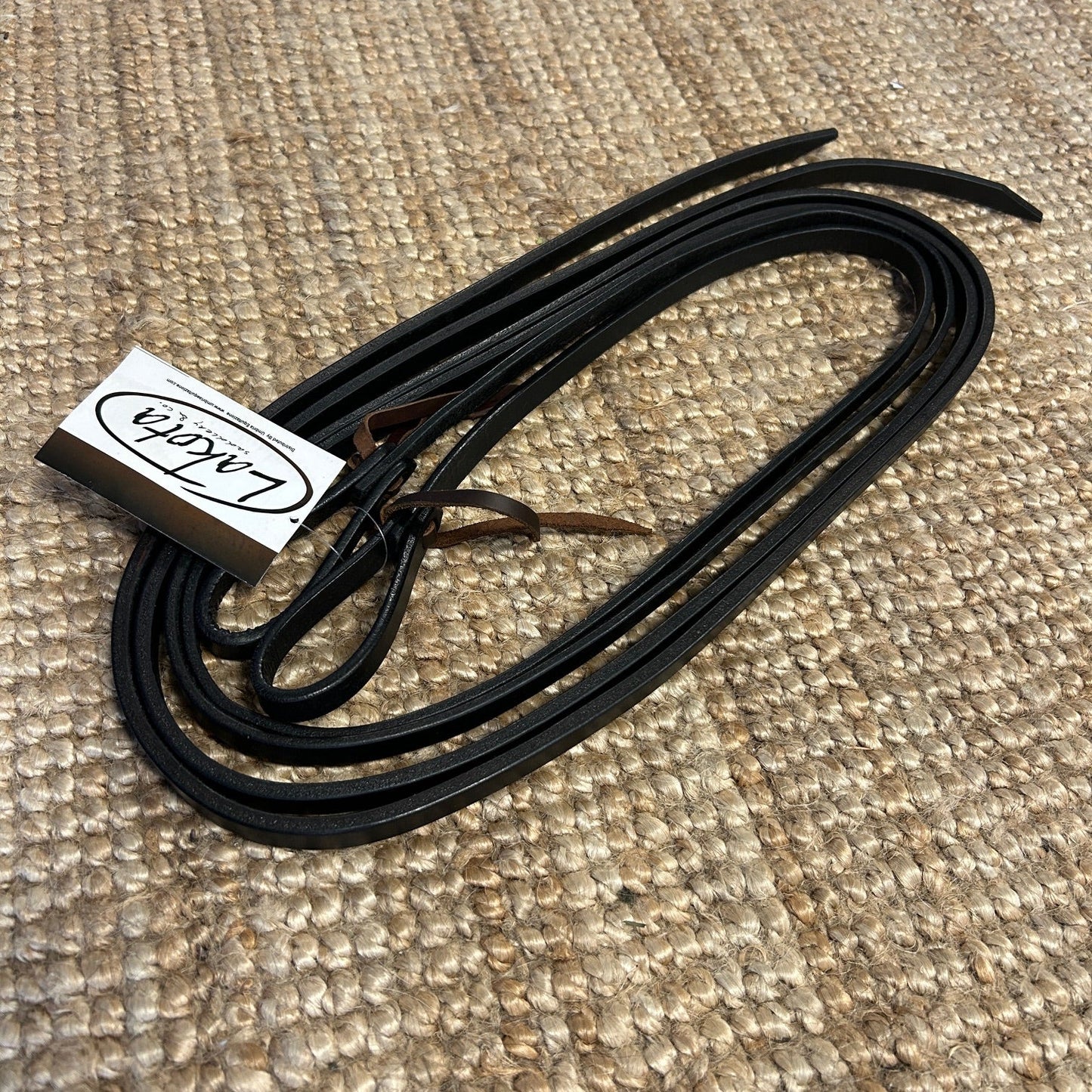 Skórzane wodze 1/2”- czarne