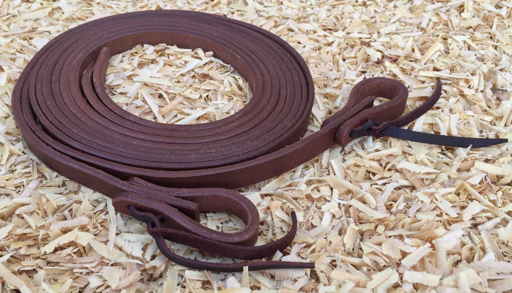 Skórzane wodze 5/8”- brązowe