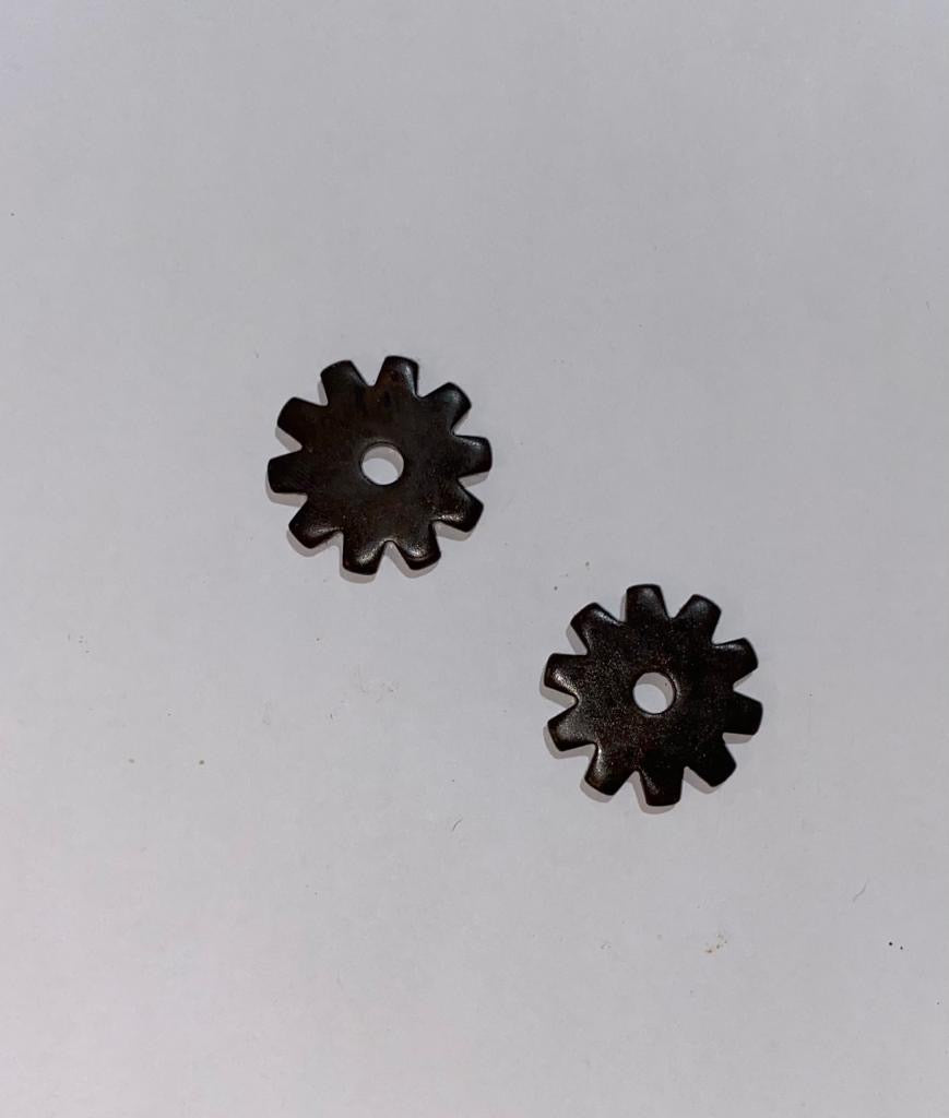 Kółeczka do ostróg czarne XIII