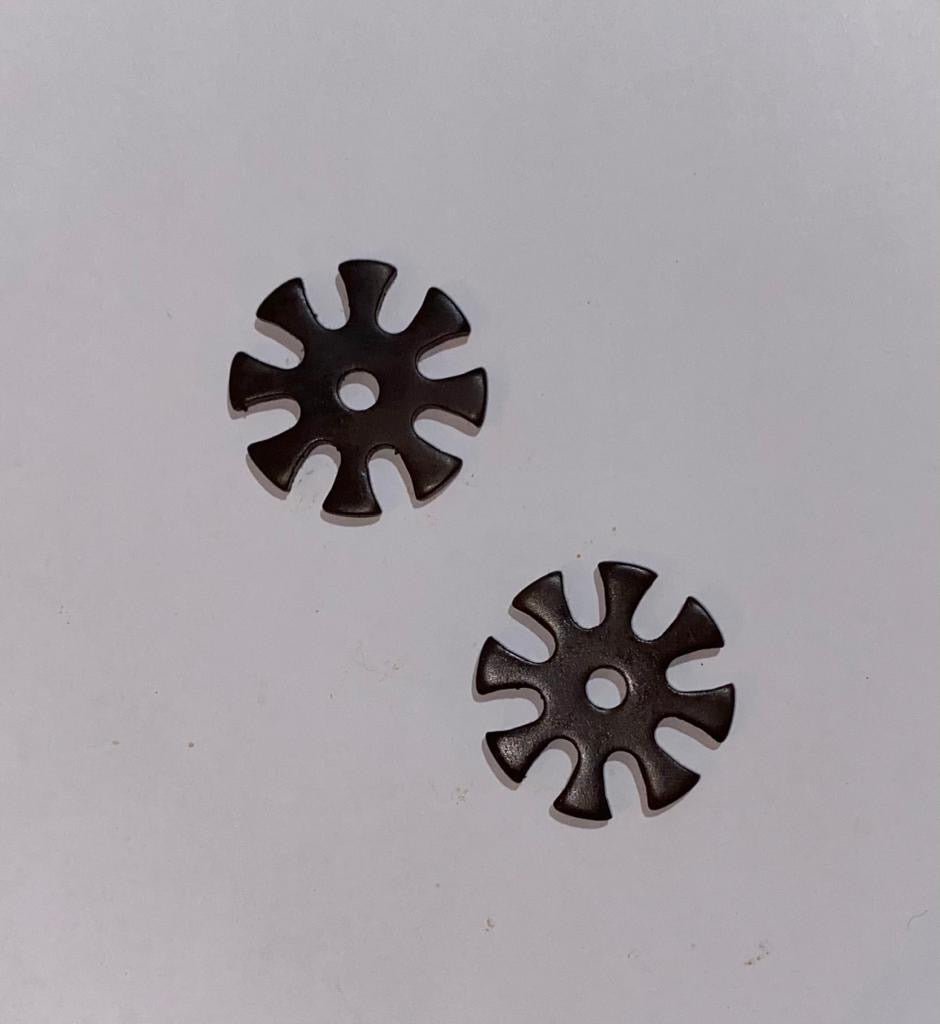 Kółeczka do ostróg czarne XV