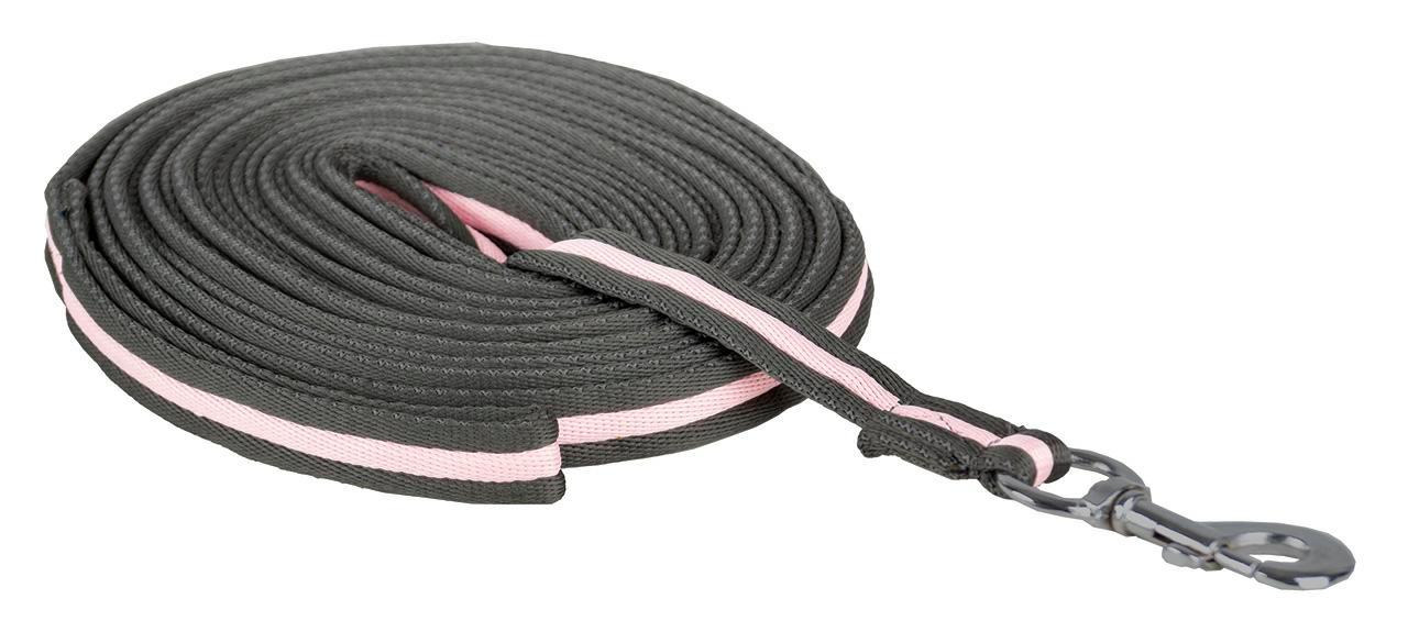 API lanyard v šedé a růžové tašce