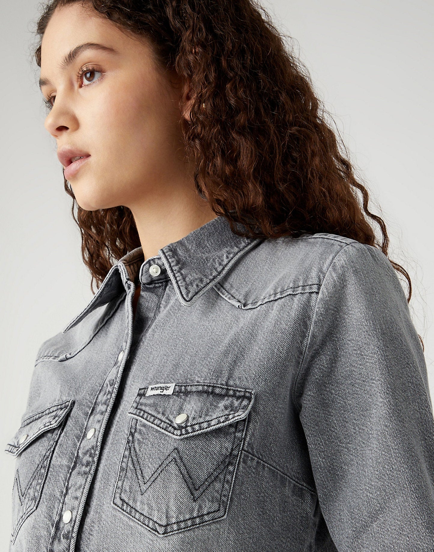 Wrangler Y2K SLIM SHIRT IN PEARL RIVER