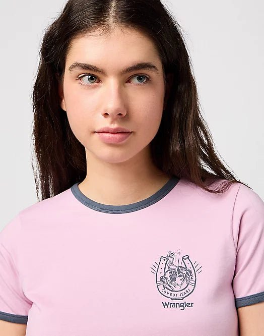 Wrangler RINGER TEE IN FRAGRANT LILAC