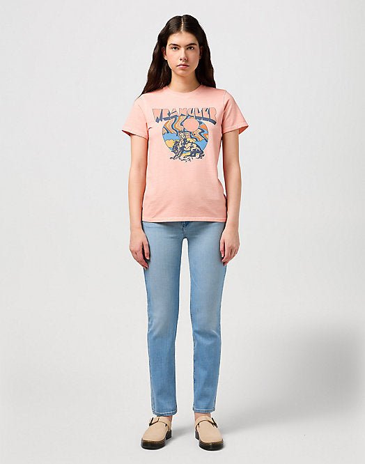 Wrangler ROUND TEE IN BLUSH