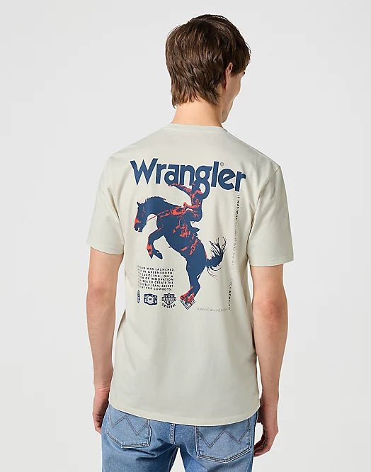 Wrangler GRAPHIC TEE IN VINTAGE WHITE
