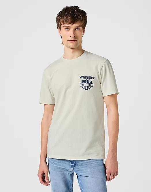 Wrangler GRAPHIC TEE IN VINTAGE WHITE