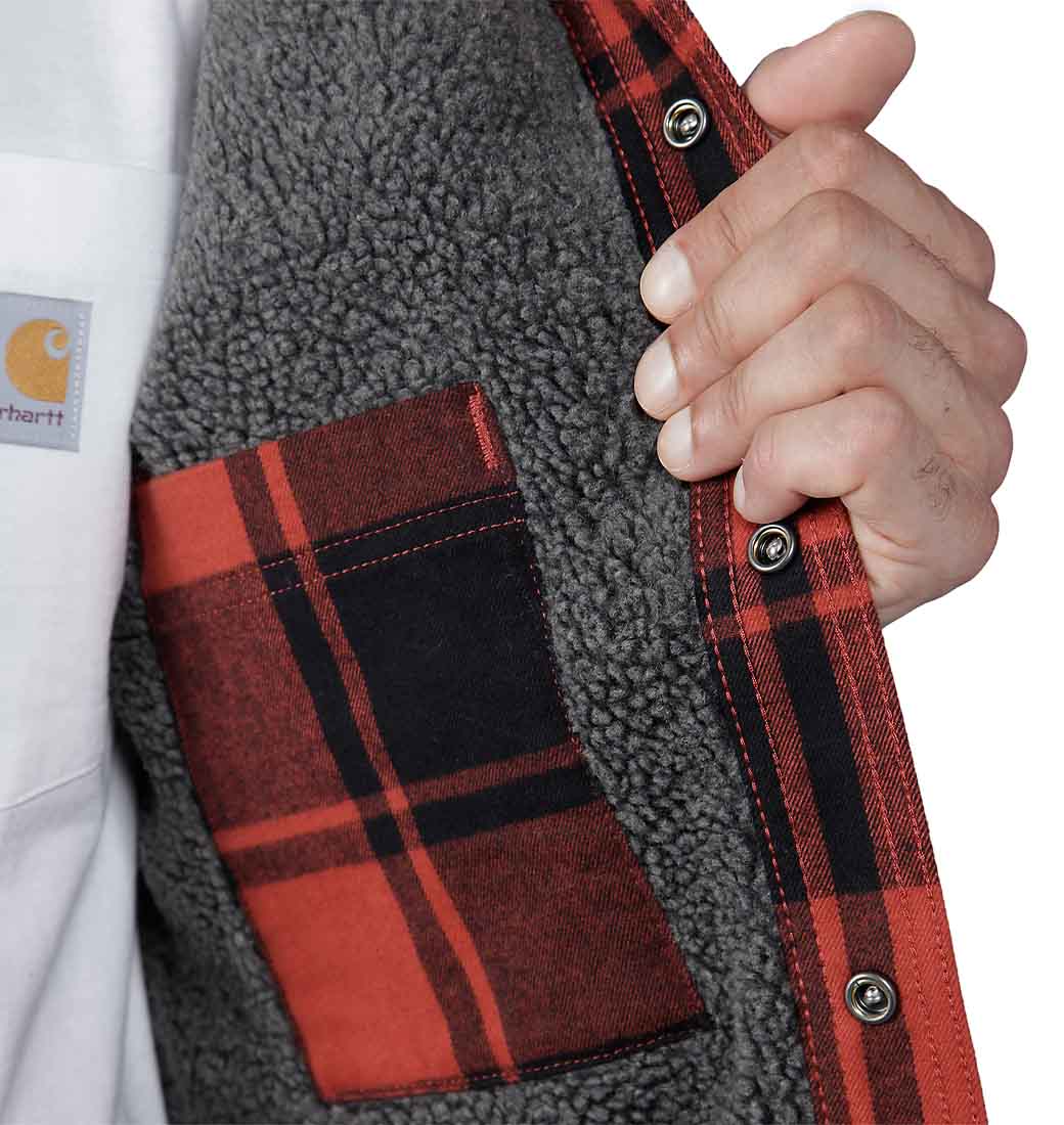 Flanel Sherpa Overshirt Heavyweight Carhartt