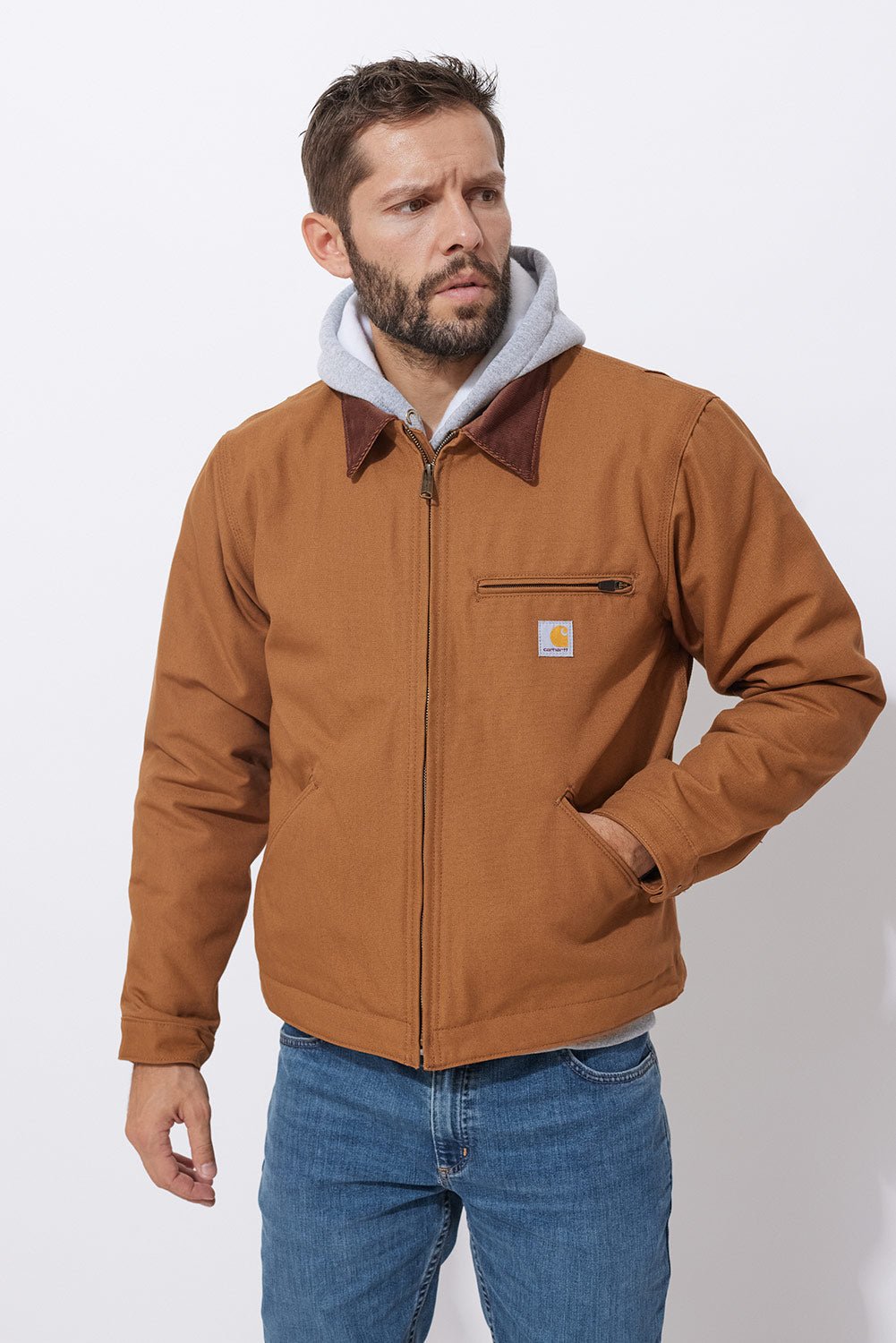 Detroitská bunda s podšívkou Carhartt Duck Detroit