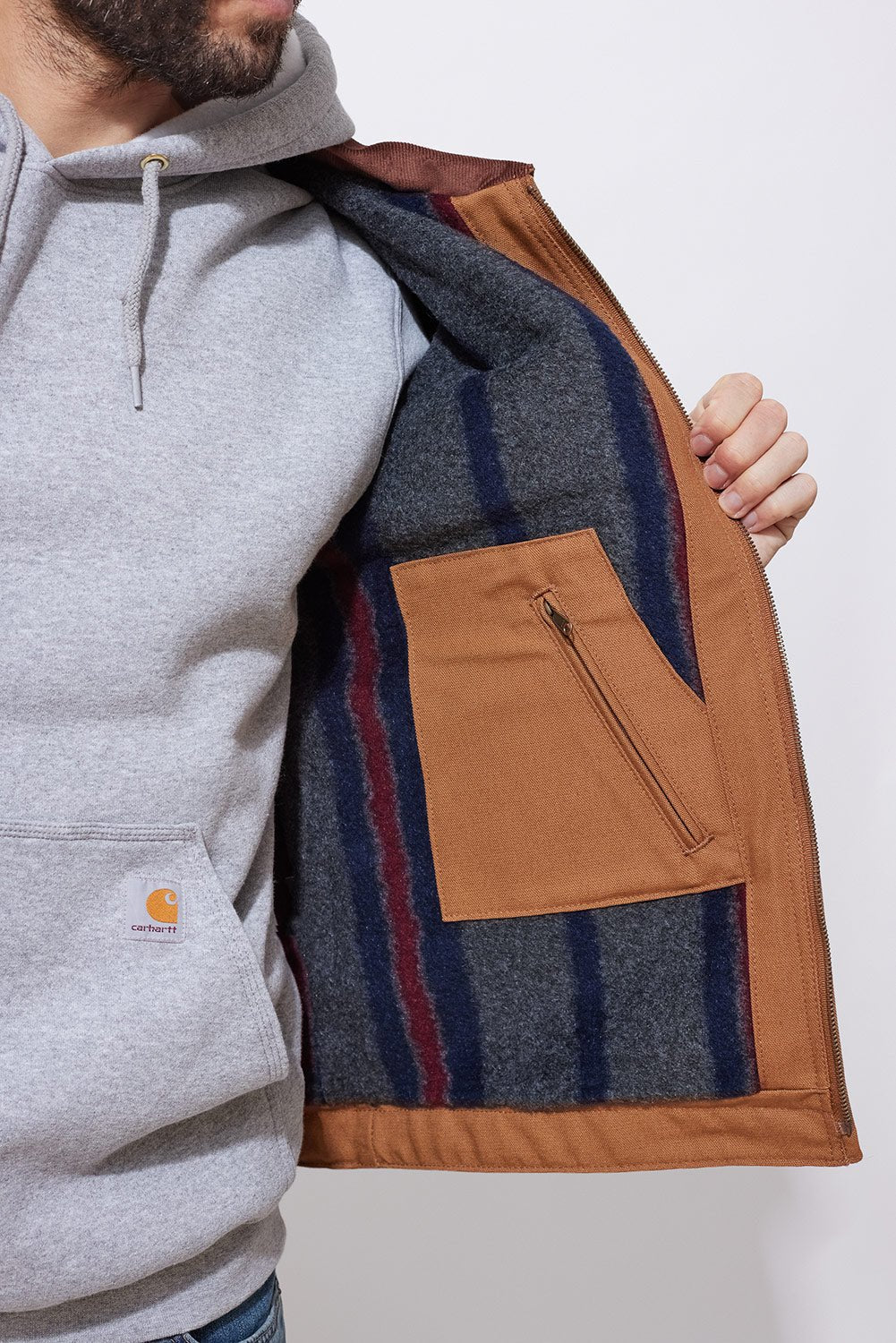 Detroitská bunda s podšívkou Carhartt Duck Detroit