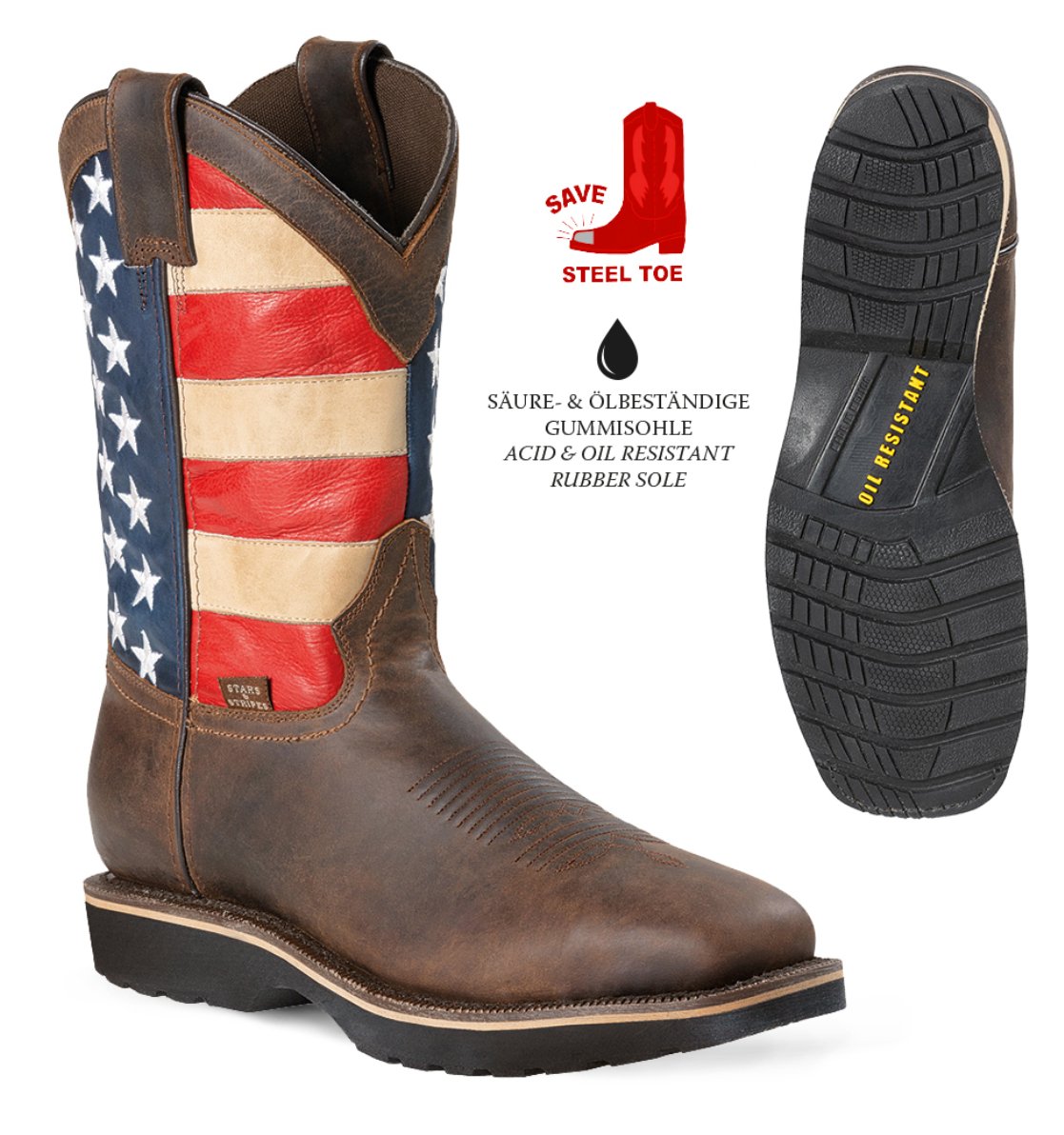 Męskie Kowbojki Stars & Stripes WB-65