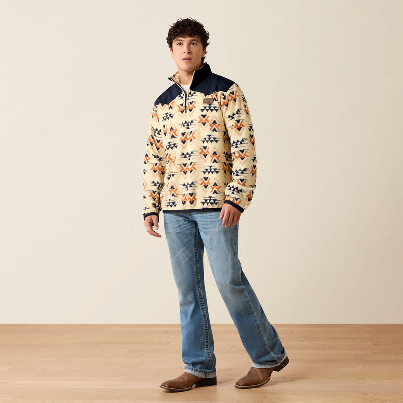 Bluza Męska Ariat Basis Fleece Pullover Southwestern Sand