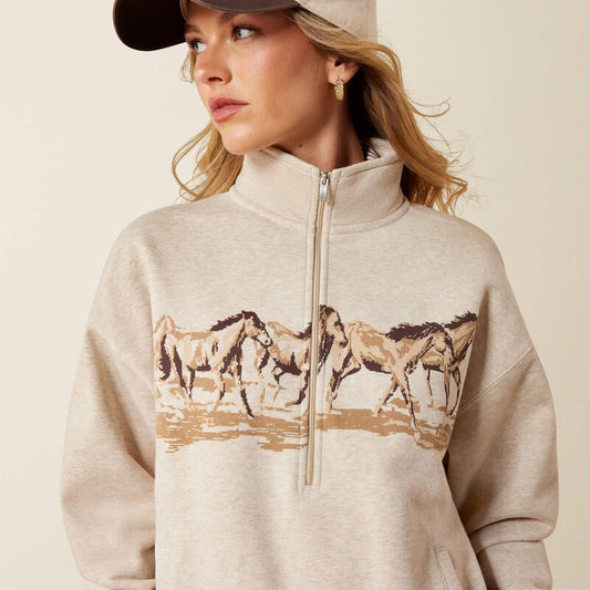 Damska Bluza Western Running Wild – 1/2 Zip