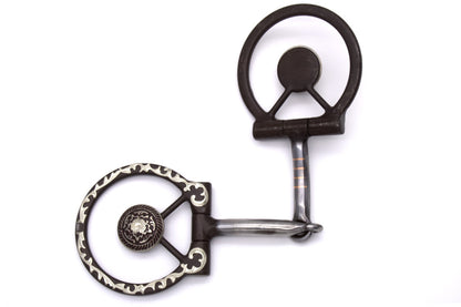 Wędzidło Western O-Ring Snaffle z ozdobnym Concho