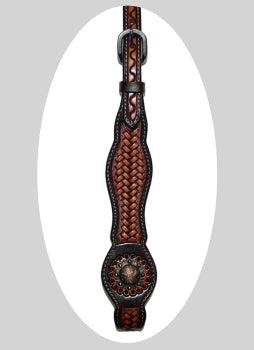 Ogłowie V-Browband Basketweave