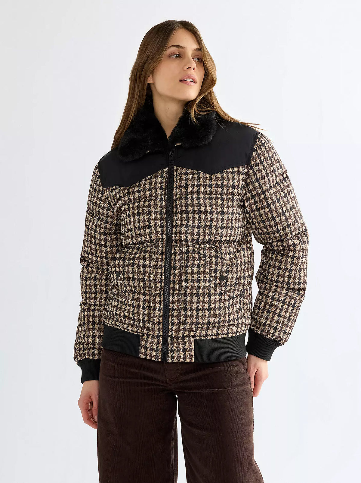 Kurtka damska Wrangler - Regular Western Puffer