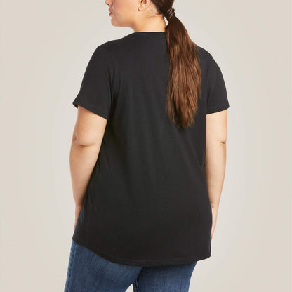 Koszulka Damska Ariat Rebar Cotton Strong V-Neck