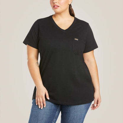 Koszulka Damska Ariat Rebar Cotton Strong V-Neck