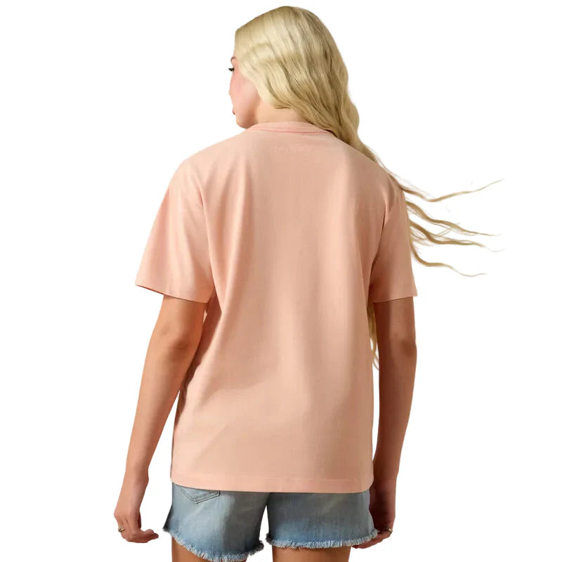 Koszulka damska Ariat Tropical Peach Cowgirl at Heart