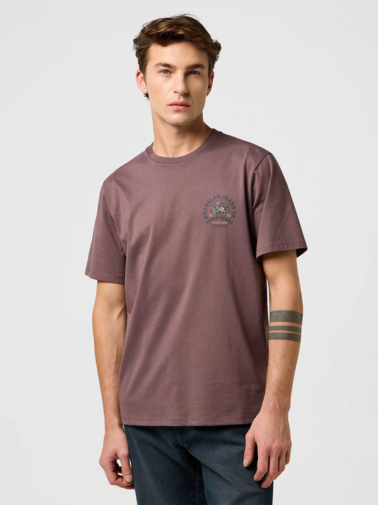 Koszulka męska Wrangler  Small Graphic Tee Peppercorn