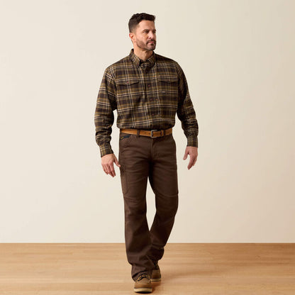 Męska Koszula Westernowa Flanelowa Rebar DuraStretch
