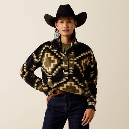 Bluza Polarowa Ariat Berber Sweatshirt Black Olive