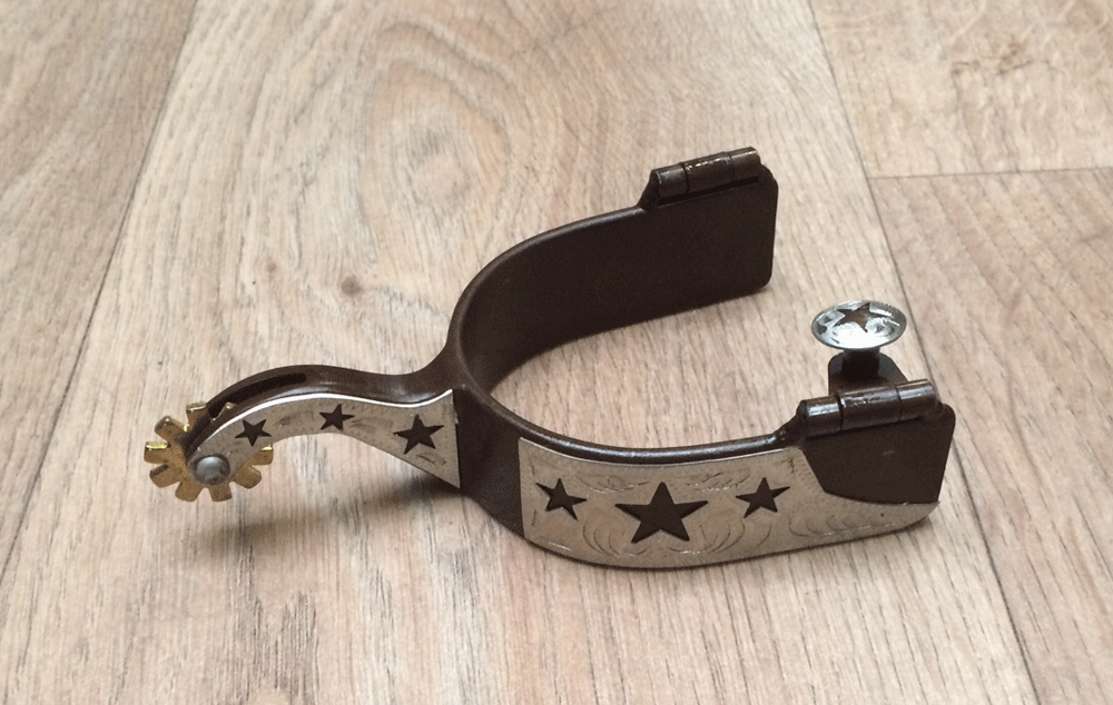 Ostrogi Western Stars Brown – Stal Grawerowana