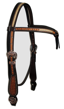 Ogłowie Western Croc Leather