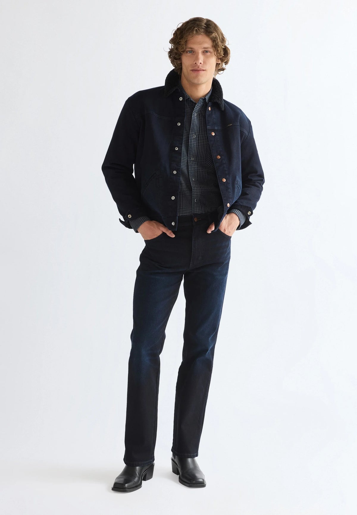 Kurtka męska Wrangler - Buffalo Trace Jacket Glacier Blue