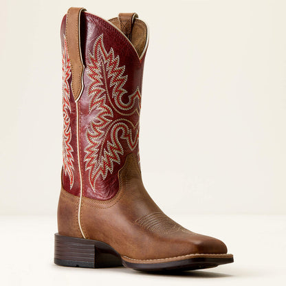 Kowbojki damskie Canyon Point DESERT SAND HEART THROB RED