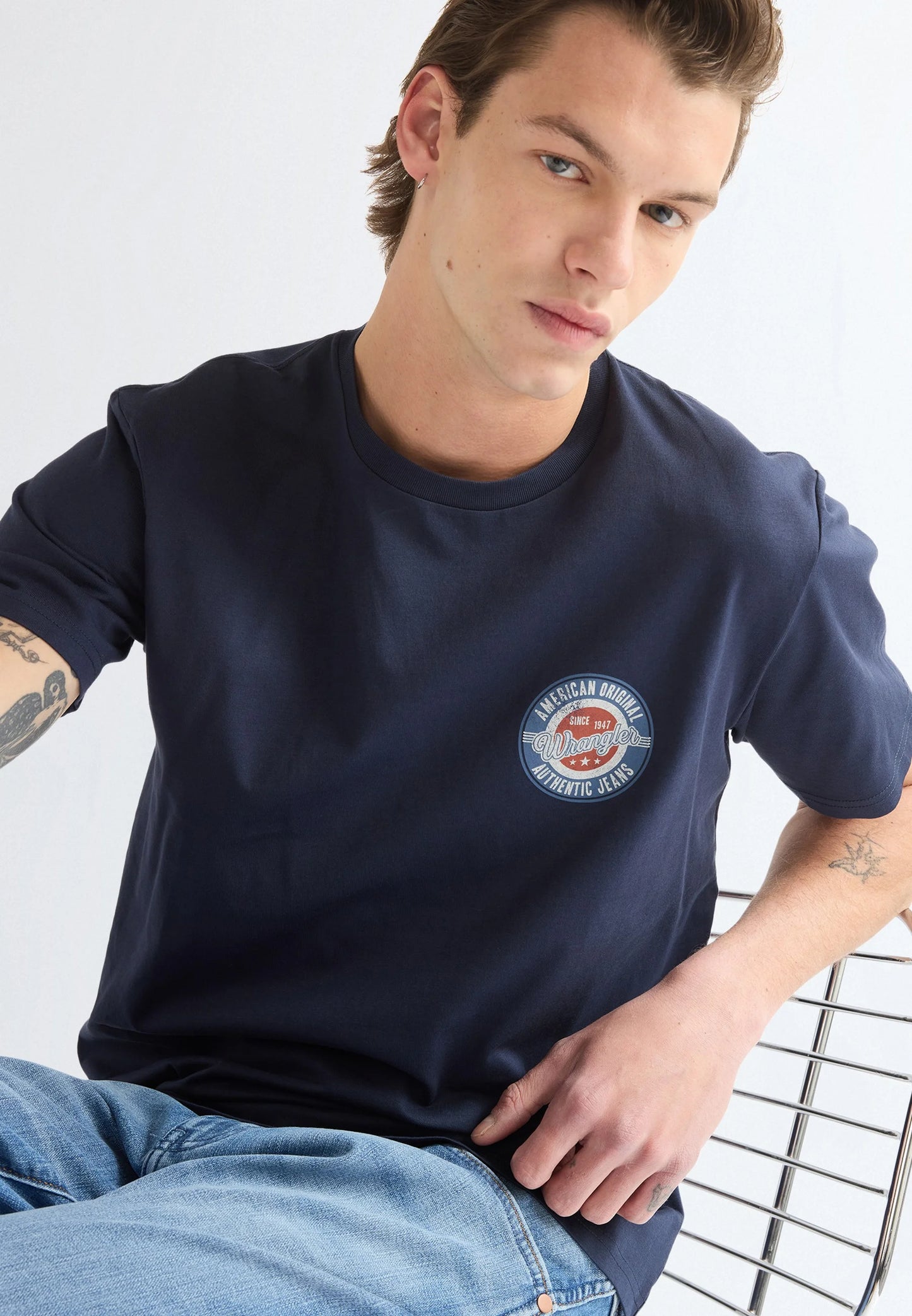 T-shirt Wrangler Dark Sapphire American Tee