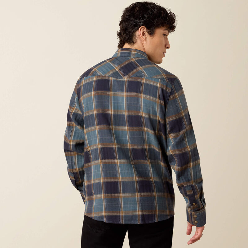 Męska Koszula Western w Kratę Retro Harbert Fitted Snap Shirt