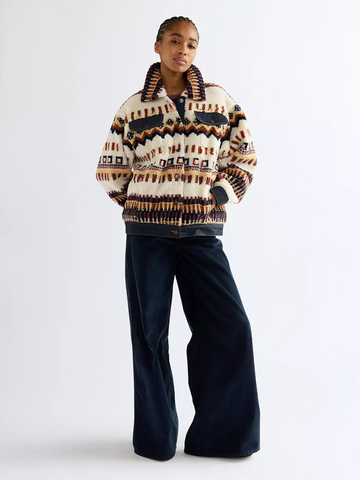 Kurtka damska Wrangler Relaxed Sherpa Trucker Jacket