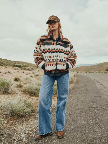 Kurtka damska Wrangler Relaxed Sherpa Trucker Jacket