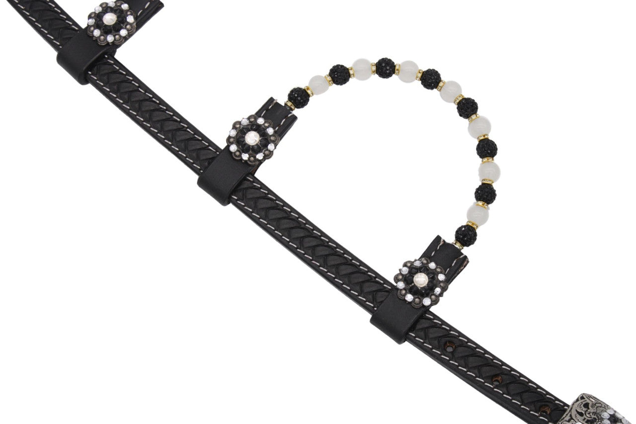 Ogłowie Westernowe Black & Silver Elegance