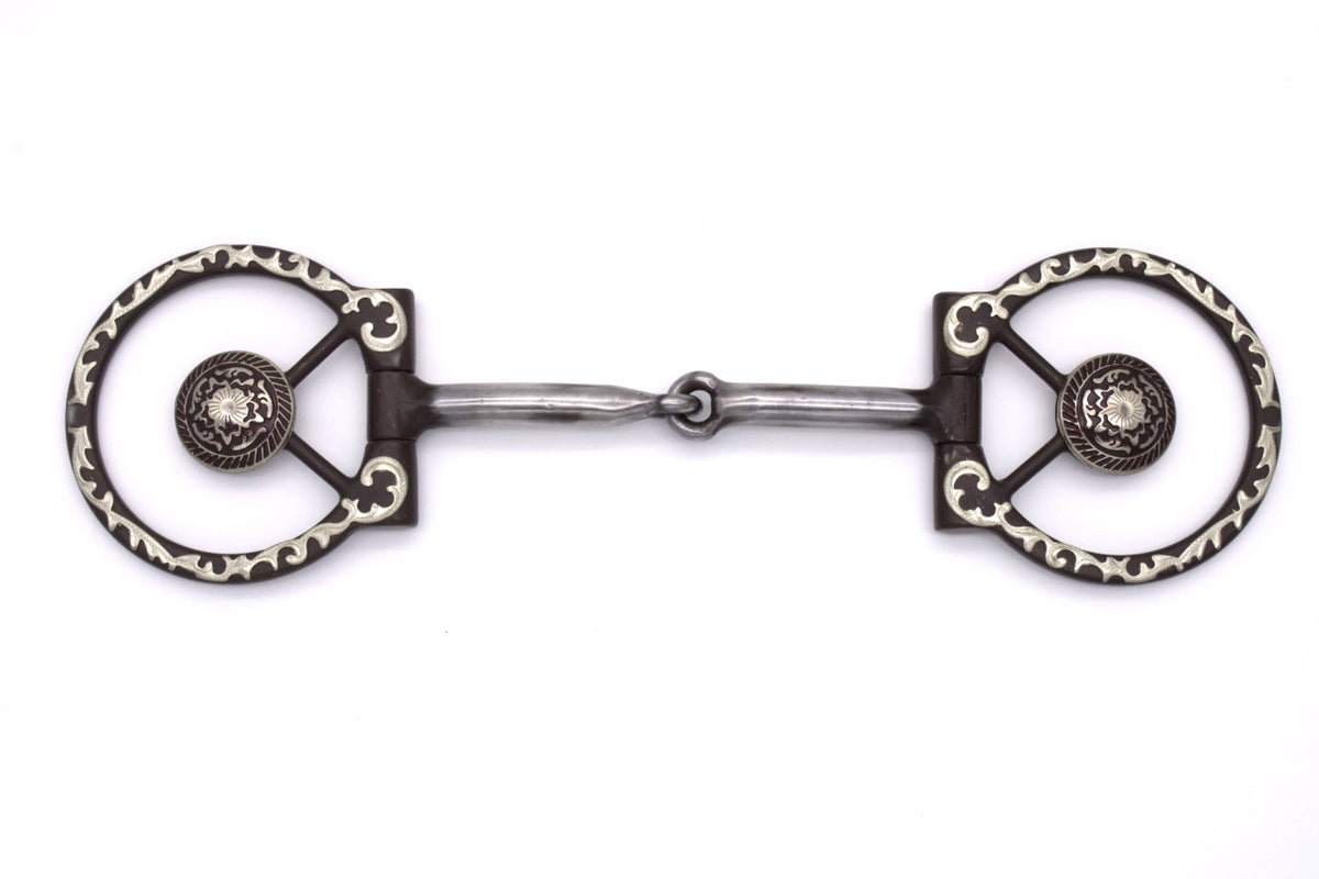 Wędzidło Western O-Ring Snaffle z ozdobnym Concho