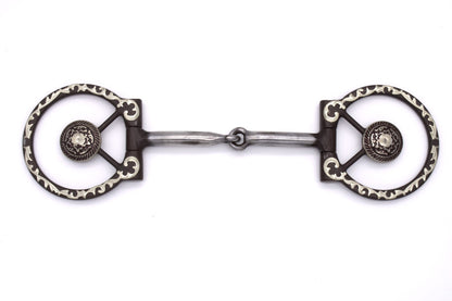 Wędzidło Western O-Ring Snaffle z ozdobnym Concho