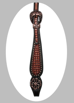 Ogłowie Western Croc Leather