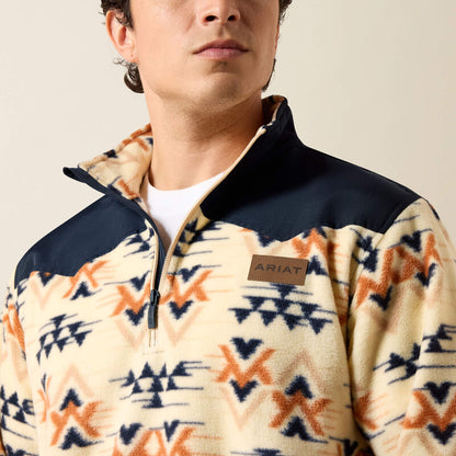 Bluza Męska Ariat Basis Fleece Pullover Southwestern Sand