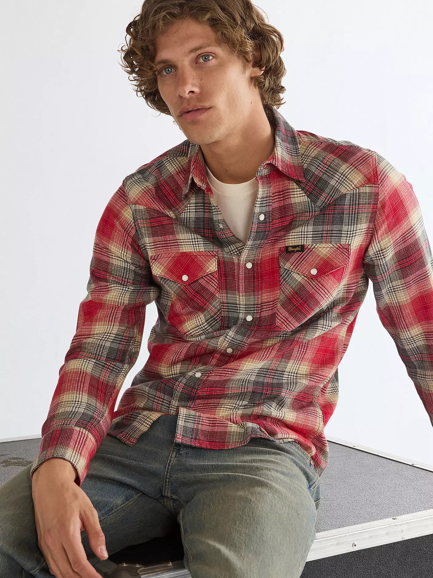 Koszula Wrangler Regular Western Shirt Chili Pepper