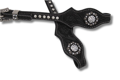 Ogłowie Westernowe Black & Silver Elegance