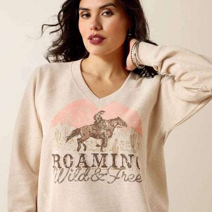 Bluza Ariat Victoria Sweatshirt  KHAKI HEATHER