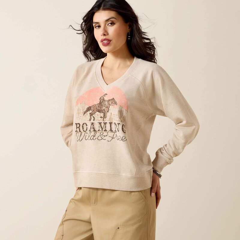 Bluza Ariat Victoria Sweatshirt  KHAKI HEATHER