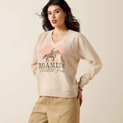 Bluza Ariat Victoria Sweatshirt  KHAKI HEATHER