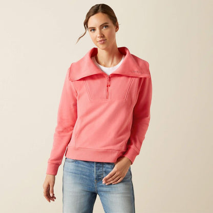Bluza damska Ariat Fern 1/2 Zip - Coral Paradise