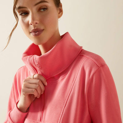 Bluza damska Ariat Fern 1/2 Zip - Coral Paradise